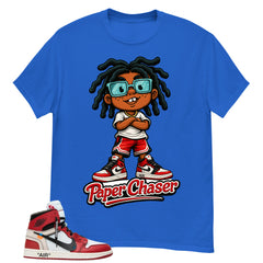 Red Off White Chicago 1s Shirt Paper Chaser Graphic