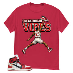 Red Off White Chicago 1s Shirt Sneakerhead Vibes Graphic
