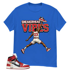Red Off White Chicago 1s Shirt Sneakerhead Vibes Graphic