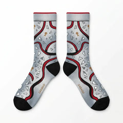 Reflections of a Champion Sneaker Match Socks – Air Jordan 7 Retro SP Inspired Mid-Calf Crew Socks