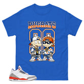 Rugrats 90 Shirt - Match Blue Air Jordan 3 Knicks
