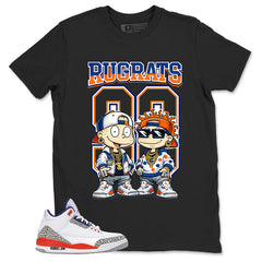 Rugrats 90 Shirt - Match Blue Air Jordan 3 Knicks