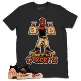 Runnin The Street Graphic Tee, Shirt to Match Air Foamposite One Copper, Air Foamposite Unisex Black Shirt