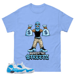Foamposite University Blue Match Shirt – Runnin The Street Graphic Tee – Zadago