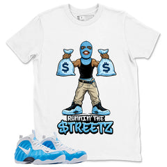 Foamposite University Blue Match Shirt – Runnin The Street Graphic Tee – Zadago