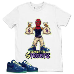 Runnin The Street Graphic Tee, Shirt to Match Air Force 1 Mystic Navy, Air Force 1 Unisex Shirt