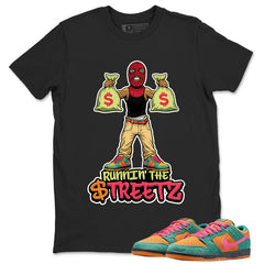 Runnin The Street Graphic Tee, Shirt to Match SB Dunk Green Noise, SB Dunk Green Noise Watermelon Unisex Shirt