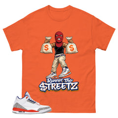 Runnin The Street Shirt - Match Blue Air Jordan 3 Knicks