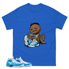 Sad Voodoo Graphic Tee, Shirt to Match Air Foamposite Pro University Blue, Air Foamposite Unisex Blue Shirt