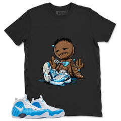 Sad Voodoo Graphic Tee, Shirt to Match Air Foamposite Pro University Blue, Air Foamposite Unisex Blue Shirt