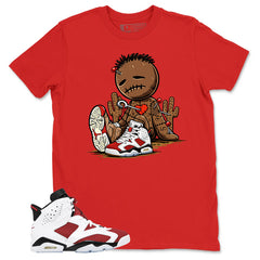 Sad Voodoo Shirt - Match White Air Jordan 6 Carmine