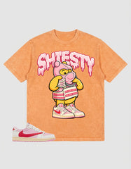 Sail Tropical Pink Travis Scott 1s Zadago Washed T-shirt Shiesty Pooh Graphic