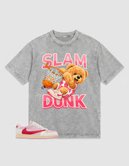 Sail Tropical Pink Travis Scott 1s Zadago Washed T-shirt Slam Dunk Graphic