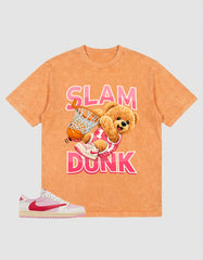 Sail Tropical Pink Travis Scott 1s Zadago Washed T-shirt Slam Dunk Graphic