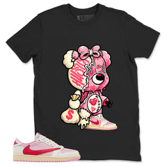 Sail Tropical Pink Travis Scott 1s Zadago Shirt Hustle Bear Graphic