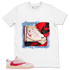 Sail Tropical Pink Travis Scott 1s Zadago Shirt New Kicks Graphic