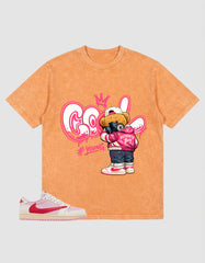 Sail Tropical Pink Travis Scott 1s Zadago Washed T-shirt Cool Boy Graphic