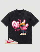 Sail Tropical Pink Travis Scott 1s Zadago Washed T-shirt Cool Boy Graphic