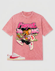 Sail Tropical Pink Travis Scott 1s Washed T-shirt Finesse The Bag Graphic
