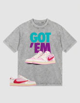 Sail Tropical Pink Travis Scott 1s Washed T-shirt Got 'Em Graphic