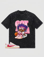 Sail Tropical Pink Travis Scott 1s Zadago Washed T-shirt Got 'Em Dope Graphic