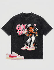 Sail Tropical Pink Travis Scott 1s Washed T-shirt Got 'Em Lady Graphic
