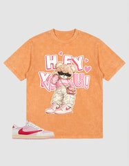 Sail Tropical Pink Travis Scott 1s Zadago Shirt Washed T-shirt Hey You Graphic