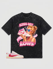 Sail Tropical Pink Travis Scott 1s Washed T-shirt Kiss My Airs Graphic