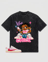 Sail Tropical Pink Travis Scott 1s Washed T-shirt Vibe Check Graphic