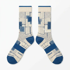 Sashiko Socks – Air Jordan 6 Retro Inspired Mid-Calf Unisex Crew Socks