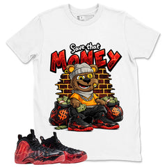 Save That Money Graphic Tee, Shirt to Match Air Foamposite Stranger Things, Air Foamposite Unisex Blue Shirt