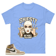 Shiesty Big Money Talking Shirt - Match Cream Wmns Air Jordan 1 Khaki