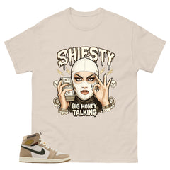 Shiesty Big Money Talking Shirt - Match Cream Wmns Air Jordan 1 Khaki