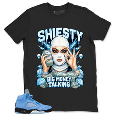Graphic Tee Shiesty Big Money Talking Shirt - to Matching Air Jordan 5 Retro SE UNC