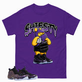 Shiesty Pooh Graphic Tee, Shirt to Match Air Foamposite One Eggplant, Air Foamposite Unisex Purple Shirt