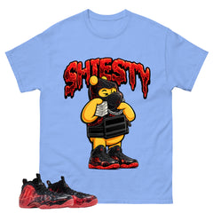 Shiesty Pooh Graphic Tee, Shirt to Match Air Foamposite Stranger Things, Air Foamposite Unisex Blue Shirt