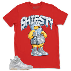 Shiesty Pooh Shirt - Match Air Jordan 6 x Paris Saint-Germain Metallic Silver
