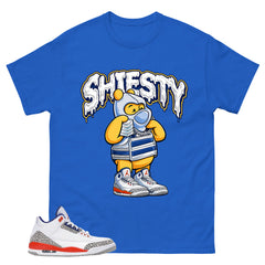 Shiesty Pooh Shirt - Match Blue Air Jordan 3 Knicks
