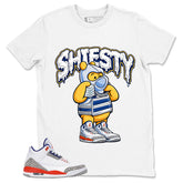 Shiesty Pooh Shirt - Match Blue Air Jordan 3 Knicks