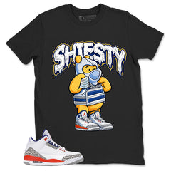Shiesty Pooh Shirt - Match Blue Air Jordan 3 Knicks