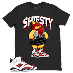Shiesty Pooh Shirt - Match White Air Jordan 6 Carmine