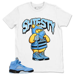 Graphic Tee Shiesty Pooh Shirt - Matching Air Jordan 5 Retro SE UNC