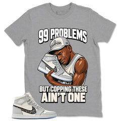 Graphic T-shirt to Match Wolf Grey 1s - 99 Problems Graphic