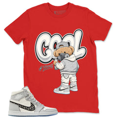 Graphic T-shirt to Match Wolf Grey 1s - Cool Boy Graphic