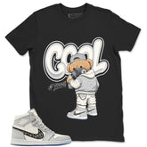Graphic T-shirt to Match Wolf Grey 1s - Cool Boy Graphic