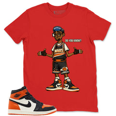 Graphic T-shirt to Match Shattered Backboard 1s - Do You Know Mars Graphic