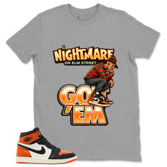 Graphic T-shirt to Match Shattered Backboard 1s - Nightmare On Elm Street Graphic