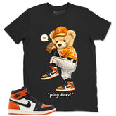 Graphic T-shirt to Match Shattered Backboard 1s - Play Hard Bear Graphic
