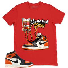 Graphic T-shirt to Match Shattered Backboard 1s - Sneakerhead Blood Graphic