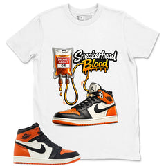 Graphic T-shirt to Match Shattered Backboard 1s - Sneakerhead Blood Graphic